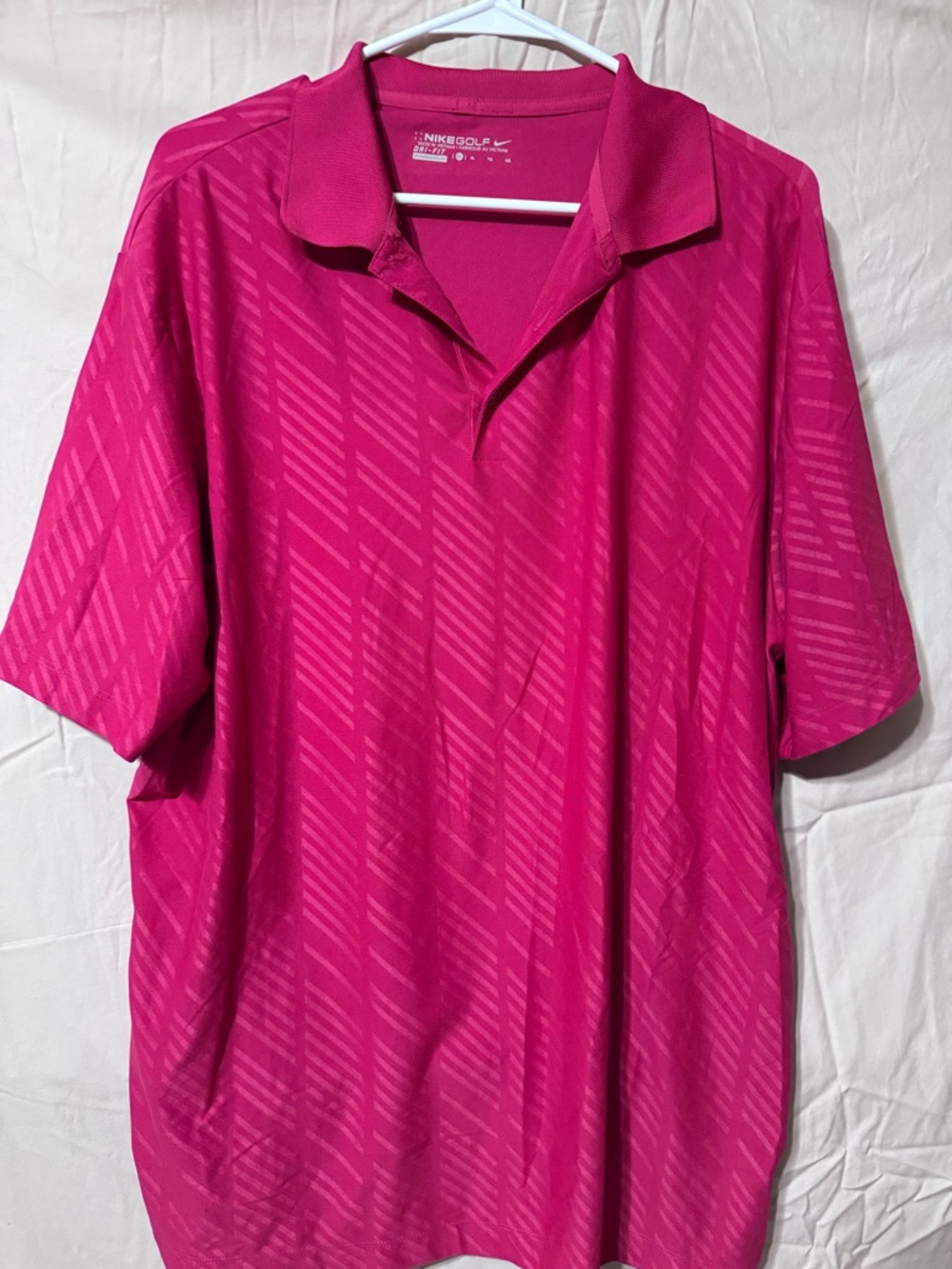 Nike Bright Pink Dri-FIT Golf Polo